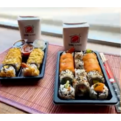 Özge Sushi Kabı Set 215x135 100 Adet