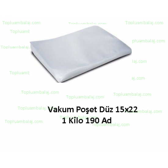 Vakum Poşet Düz 15x22 1 Kilo