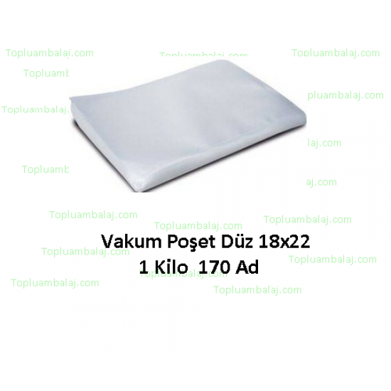 Vakum Poşet Düz 18x22 1 Kilo