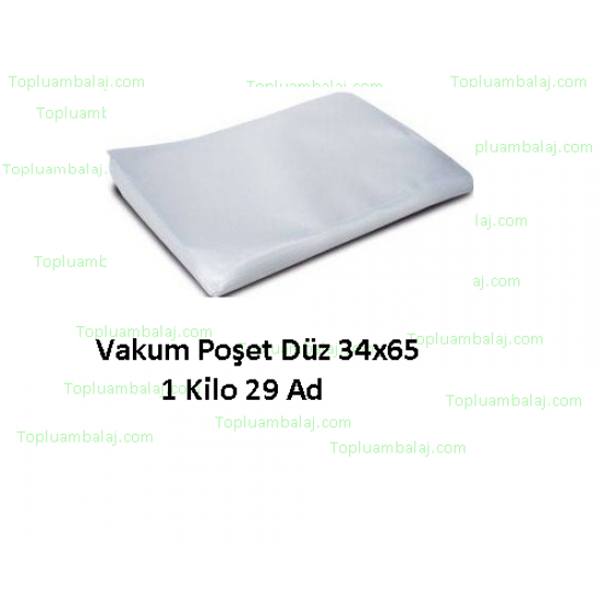 Vakum Poşet Düz 34x65 1 Kilo