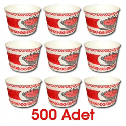 Karton Çorba Kasesi Kapaklı 16 oz 500 adet