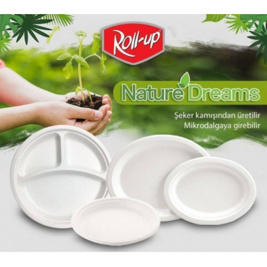 Roll-Up 22 cm Nature Tabak Mikrodalga Uyumlu 50 Adet