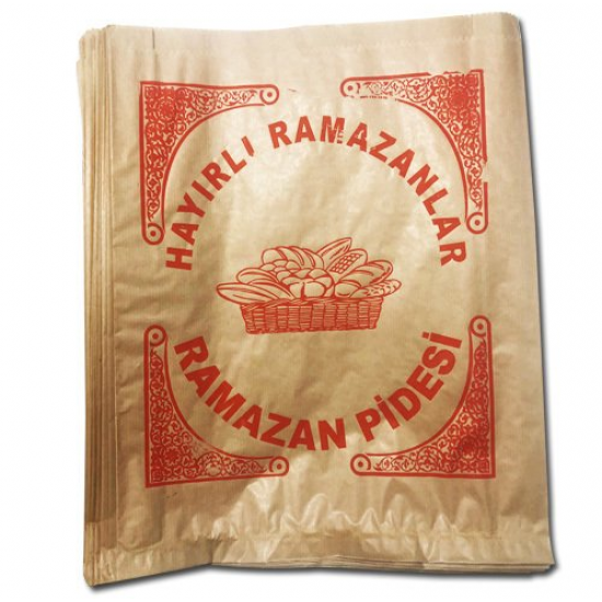 Ramazan Pidesi Çizgili Şamua Kese Kağıdı 15 kg 1140 Adet