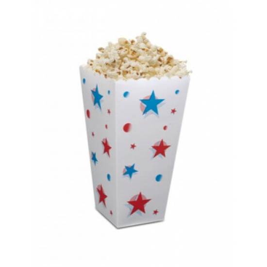 Pop Corn Mısır Kutusu Büyük Boy 19cm x 9cm x 9cm 100 Adet