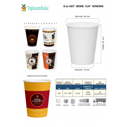 8 oz HOT DRINK CUP VENDING