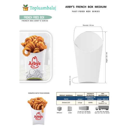 ARBY’S FRENCH BOX MEDIUM