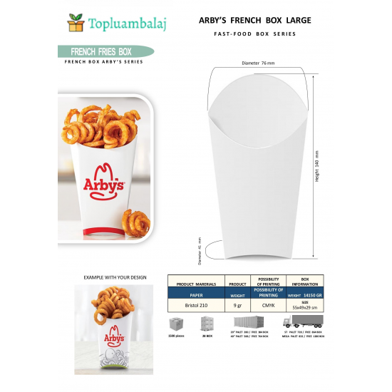 ARBY’S FRENCH BOX LARGE