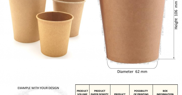 14 oz HOT CUP KRAFT - OZELU22