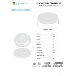 FLAT LID WITH CROSS HOLE