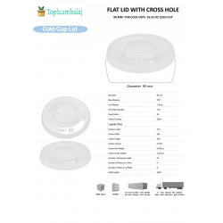 FLAT LID WITH CROSS HOLE