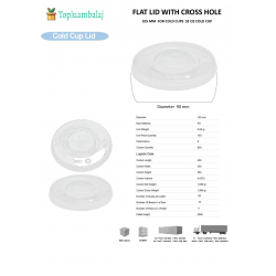 FLAT LID WITH CROSS HOLE