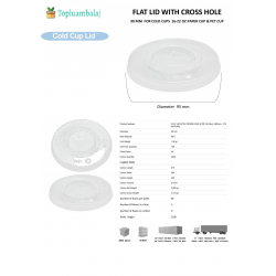 FLAT LID WITH CROSS HOLE