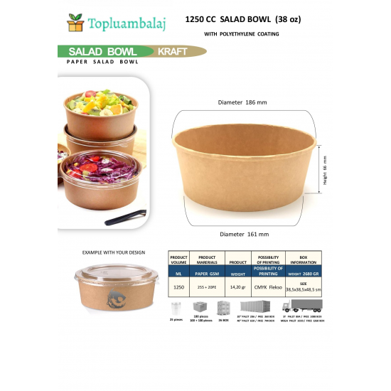 1250 CC SALAD BOWL (38 oz)