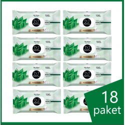 Papilion Islak Havlu 100 lü Kapaklı Aloe Vera 18 paket